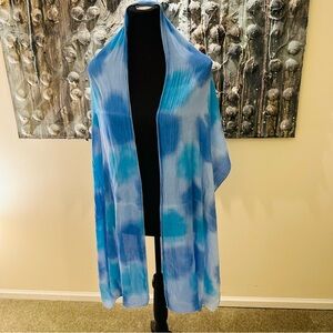 🔥 Elegant Blue Tie-Dye Scarf